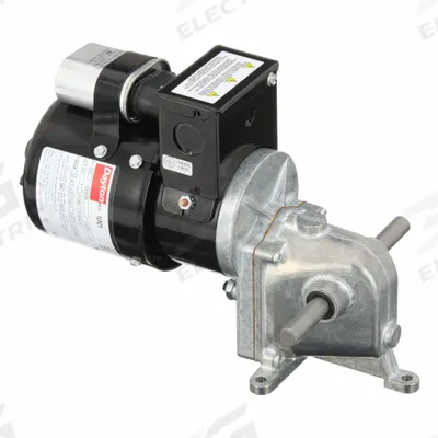 Dayton Gearmotor: Right Angle, Dual Output Shafts, PSC, TENV, 9.5 RPM - Right Angle AC Gearmotors