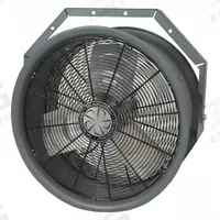 FOSTORIA Mounted Fan: 22 in Blade Dia, 480V AC, 1/2 hp Motor HP, Ceiling/Wall Mount, Non-Oscillating (MPN HV-24-480V-3). Key specifications — Brand: FOSTORIA; Voltage: 480V AC; Number of Speeds: 1; Fan Mounting Location: Ceiling; Oscillation: Non-Oscillating; Mounting Type: Bracket.