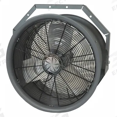 FOSTORIA Mounted Fan: 22 in Blade Dia, 480V AC, 1/2 hp Motor HP, Ceiling/Wall Mount - High-Velocity Industrial Wall-Mount Fans