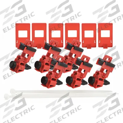 BRADY Single Pole Breaker Lockout: Clamp-On, For 120/277V AC Volt, Includes Cable Tie Slot - Clamp-On Circuit Breaker Lockouts
