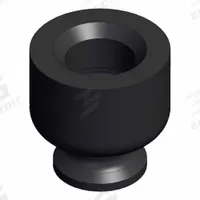 SMC Pad Unit: w/o Adapter, 15 mm Pad Dia, Conductive Silicone, 50-70, Black, 3 mm Pad Ht (MPN ZP3-015UGS). Key specifications — attr1019168: 50-70; attr1019165: ZP3-015UGS; attr1019167: SMC; attr1019180: Black.