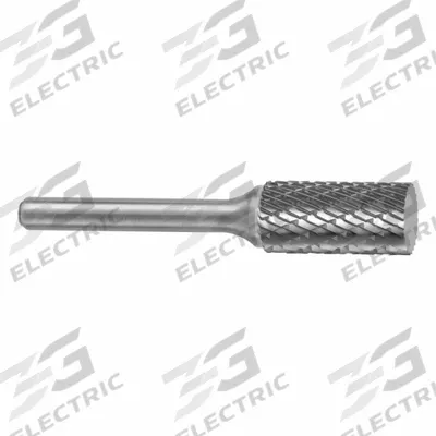 SGS PRO Carbide Bur: Cylinder, SA-1L, Double Cut, 1/4" x 1" Head - Double-Cut Cylinder Burs