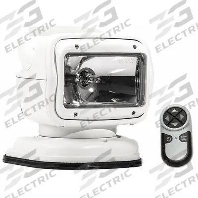 GOLIGHT Spotlight: Rectangular, Spot, Halogen, Handheld Remote, Magnetic, Lighter Plug - Vehicle Remote-Controlled Spotlights