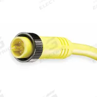 Cordset: 7/8"-16 Male Straight x Bare Wire, 3 Pins, Yellow, PVC, 12 ft Cable Lg, 16 AWG Wire Size (MPN 103002A01F120). Key specifications — Cable Jacket Color: Yellow; NEMA Rating: 6P; Cable Jacket Material: PVC; IP Rating: IP67; Wire Size: 16 AWG; Brand: BRAD HARRISON.
