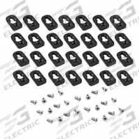 HAMMOND Replacement Wall Mounting: For Mounting Printed Circuit Boards, Polycarbonate (MPN 1557FOOT2BK-24). Key specifications — Brand: HAMMOND; Accessory Type: Replacement Wall Mounting Bracket Kit; Application: For Mounting Printed Circuit Boards; Material: Polycarbonate.