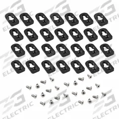 HAMMOND Replacement Wall Mounting: For Mounting Printed Circuit Boards, Polycarbonate (MPN 1557FOOT2BK-24). Key specifications — Brand: HAMMOND; Accessory Type: Replacement Wall Mounting Bracket Kit; Application: For Mounting Printed Circuit Boards; Material: Polycarbonate.