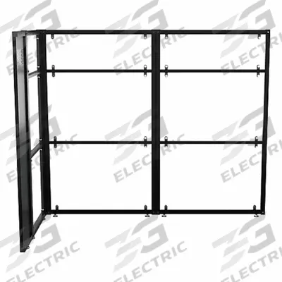 VERSADESK Cubicle Kit: 66 in Overall Ht, 41 1/2 in Overall Wd, 4 Panels, Clear - Modular Cubicle Walls