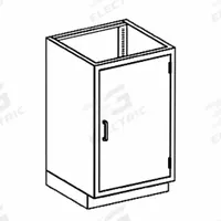 Base Cabinet: 35 1/4 in Overall Ht, 22 in Overall Dp, 24 1/8 in Overall Wd, Stainless Steel, 1 Doors (MPN AA24HS). Key specifications — Product Type: Base Cabinet; Brand: BLICKMAN; Material: Stainless Steel; Standing Style: Wall Mounted; Cabinet Type: Base Cabinets.