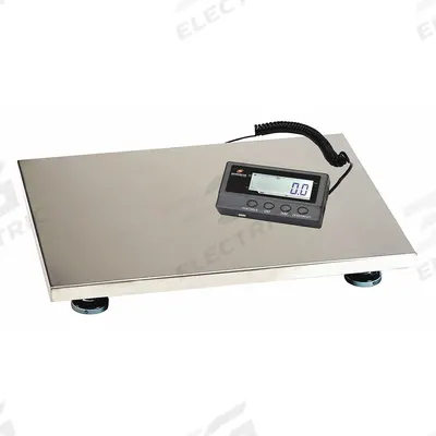 MEASURETEK Industrial Bench Scale: 15 3/4 in x 19 3/4 in, Corded - Bench Scales with Remote Indicator