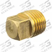 APPROVED VENDOR Plug: Square Drive Solid Plug, 2 1/2 in, BSPT Threaded, Class 125, C89833 Brass (MPN ZUSA-PF-10595). Key specifications — Brand: APPROVED VENDOR; Maximum Operating Pressure: 125 psi @ 72° F.