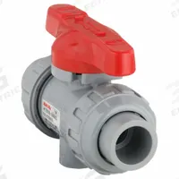 ASAHI Manual Two-Way Ball Valve: 1/2 in, CPVC, Straight, 150 psi Max. Pressure (CWP), One-Piece, Tee (MPN 1613005). Key specifications — Brand: ASAHI; Handle: Tee.