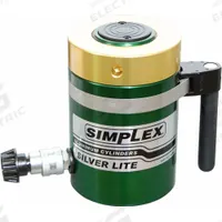 SIMPLEX Lock Nut Hydraulic Ram: 150 ton Nominal Capacity, 10 in Nominal Stroke Lg, 30.68 sq in, RAL (MPN RAL15010). Key specifications — attr1108313: RAL; attr96792: 30.68 sq in; attr98878: SIMPLEX.