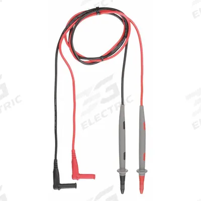 APPROVED VENDOR Test Leads: CAT III 1000V, Std Probe, Right Shrouded Plug - Test Leads with Probes