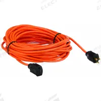 APPROVED VENDOR Extension Cord: Outdoor Use, 50 ft Lg, Outlet, 5-15P, 16/3, SJTW, Orange, 125V AC (MPN 52NY14). Key specifications — Brand: APPROVED VENDOR; Temperature Rating: -40° to 167°F; NEMA Plug Configuration: 5-15P.
