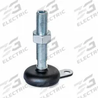 JW WINCO Male-End Leveling Mount: Swiveling Stud, 3/4"-10 Thread Size, 3.15 in, 2,698 lbf Capacity (MPN 32-80-3/4X10-100-A5-UK). Key specifications — Finish: Powder-Coated; Base Shape: Round; Load Capacity: 2,698 lbf; Thrust Pad Material: Buna-N; Includes: Nut.