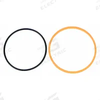 APPROVED VENDOR PTFE Square Ring Piston Seal Set: For 3 in Bore Dia., Buna N, 58 Shore D, Black/Gold (MPN 4PKK4). Key specifications — attr95513: Gold; attr95516: (1) Each: PTFE Piston Ring With Nitrile Energizer, 70 Durometer Buna O-Ring; attr95514: -40° to 250°F; attr95511: Buna N; attr95512: 58 Shore D; attr98887: APPROVED VENDOR.