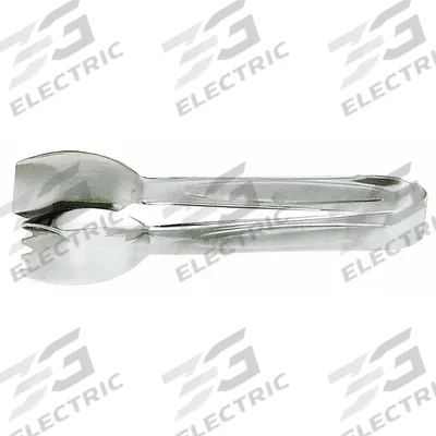 CARLISLE Salad Tongs: 6 in Overall Lg, Silver, Stainless Steel, Silver - Serving Tongs