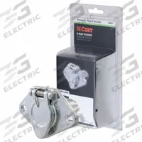 CURT Automotive Electrical Plug: 6-Way, Boat Trailers/Farm Trailers/Horse Trailers/Utility Trailers (MPN 58091)