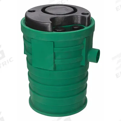 LITTLE GIANT Sewage Basin: 41 gal Capacity, Plastic, 22 in Dia. x 32 9/16 in H, For 1 Pumps - Sewage Basins