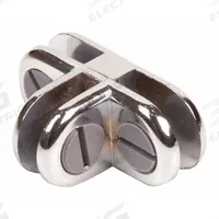 ECONOCO Glass Binning Connector 3-Way: 2 in Overall Ht, 1/2 in Overall Wd, 1 in Overall Dp, Plastic (MPN CON/3). Key specifications — Connector Type: 3-Way; Material: Plastic; Includes: Tightening Screws; Brand: ECONOCO.