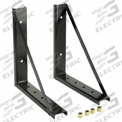 BUYERS PRODUCTS Toolbox Bracket: Mounting Bracket, Truck Boxes, 18 in Lg (In.), Steel, Black - Underbody Truck Box Mounting Brackets