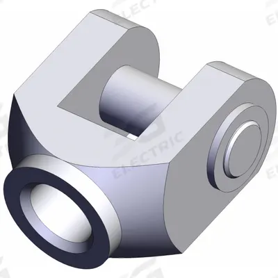 SMC Knuckle Joint: Fits 80 mm Bore Dia, M22 x 1.5 Thread Size, Y-G08 - Clevis Mounting Hardware