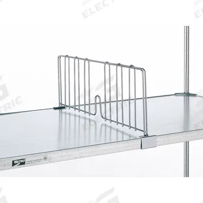 METRO Shelf Divider: 24 in x 2 1/8 in x 8 in - Dividers for Wire Shelving