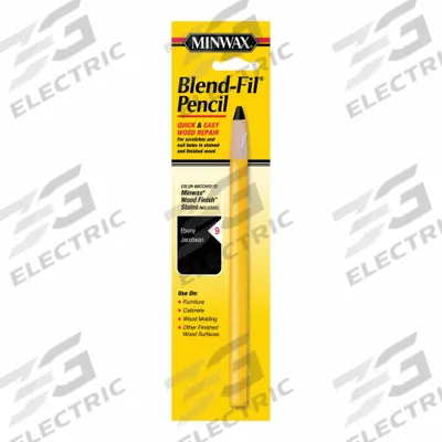 MINWAX Wood Repair Pencil: Wood Repair Pencil, Oil, 1 Container Size, Wood, Ebony - Wood Repair Markers