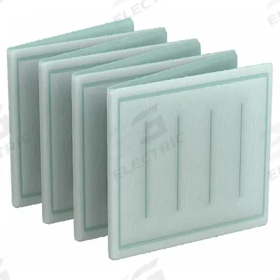 GRAINGER Link Air Filter: 24 in x 16 in x 1 in, 16 in Section Wd, 8 Sections, 2 Ply - MERV 8 Link Air Filters