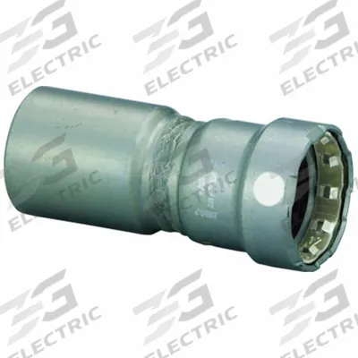 VIEGA MEGAPRESS Crimp Fitting: 1 1/4 in Pipe x 3/4 in Pipe Size, FTG x Press-fit, Carbon Steel - Steel Press Pipe Fittings