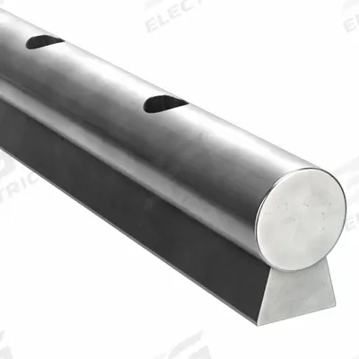 THOMSON Linear Shaft Support Rail: 1 1/4 in Shaft Dia, 48 in Lg - Low Profile Linear Support Rail & Shaft Assemblies