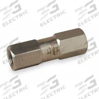 PARKER Instrumentation Check Valve: For Fluids/Gas Media, Poppet, Inline Valve Body, FNPT x FNPT (MPN 6F-C6L-1-SS). Key specifications — Brand: PARKER.