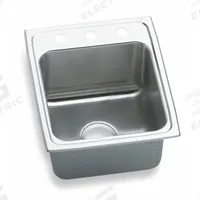 ELKAY Bowl Drop-In Sink: 22 in Overall Lg, 17 in Overall Wd, 10 in Bowl Dp, 13 1/2 in Bowl Lg, 18 ga (MPN DLR1722103). Key specifications — Brand: ELKAY; Color Family: Silver/Gray.