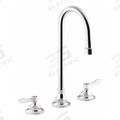 KOHLER Gooseneck Bathroom Faucet: Triton Bowe, Brass, Polished Chrome Finish - Widespread Handle Bathroom Faucets