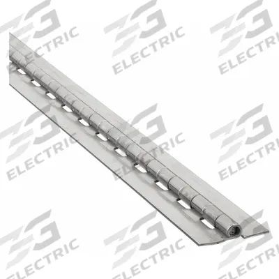 MARLBORO Piano Hinge: Stainless Steel, 72 in Leaf Ht - Full Surface-Mount Piano Hinges