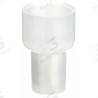 POWER FIRST Closed-End Crimp Connectors: Nylon, 600 V, 12 AWG – 10 AWG Range (MPN 4FRJ3). Key specifications — Contact Finish: Tin; Color: Clear; Brand: POWER FIRST; Insulation Material: Nylon; Maximum Wire Combination: (1) 22 AWG; Maximum Wire Size: 10 AWG; Minimum Wire Combination: (2) 14 AWG; Minimum Wire Size: 12 AWG.