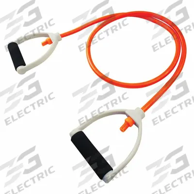 CHAMPION SPORTS Exercise Resistance Band: Orange, 50 lb Resist Wt Equivalent - Resistance Tubing