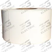 APPROVED VENDOR Barcode Printer Label: 4 in Label Wd, 12 in Label Ht, White, 3 in Core Dia., Matte (MPN 60DX77). Key specifications — Label Finish: Matte; Brand: APPROVED VENDOR; Label Color: White; Adhesive Material: Permanent; Label Material: Paper; Perforation: Perforated.