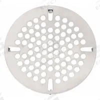 T&S BRASS Strainer: Stainless Steel, Unfinished, 3 1/2 in Overall Ht, 3 1/2 in Overall Dia, Drop-In (MPN 010386-45). Key specifications — Product Type: Strainer; Brand: T&S BRASS; Finish: Unfinished; Material: Stainless Steel.