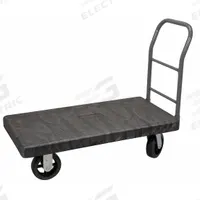 AKRO-MILS Platform Truck: 2,000 lb, 50 in L x 24 in W x 41 1/2 in H Overall Dim., Black/Gray (MPN V90182A1412). Key specifications — attr1345828: Gray; attr1345811: (2) Rigid; attr1345838: AKRO-MILS.