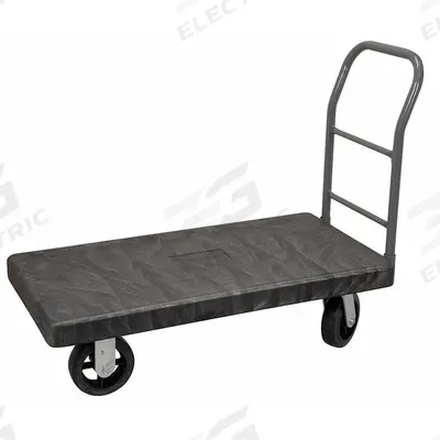 AKRO-MILS Platform Truck: 2,000 lb, 50 in L x 24 in W x 41 1/2 in H Overall Dim. - General Purpose Plastic-Deck Platform Trucks