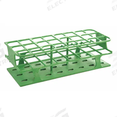 HEATHROW SCIENTIFIC Tube Rack: 3 1/2 in Overall Wd, 11 in Overall Ht, 4 3/8 in Overall Lg, POM - Lab Storage Racks