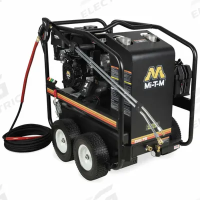 MI-T-M Gas-Powered Pressure Washer: Heavy Duty, Cart, 3,500 psi, 3.3 gpm - Hot Water Pressure Washers