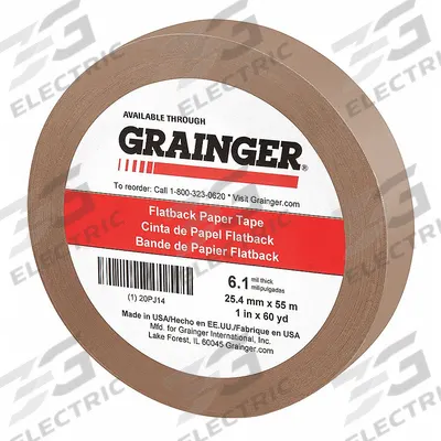 Grainger Packaging Tape: 6 mil Tape Thick - Pressure-Sensitive Paper Tape