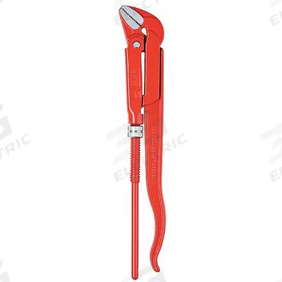 KNIPEX Pipe Wrench: Alloy Steel, 2 3/8 in Jaw Capacity, Serrated, 17 in Overall Lg - Swedish Pipe Wrenches