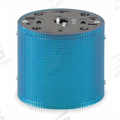 FEDERAL SIGNAL Tower Light Module: Flashing/Steady, 120V AC, Blue, 3 15/16 in Overall Dia - Multimode Light Modules