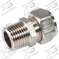 RAPIDAIR Compression Fitting Adapter: 5/8 in OD 3/8 in Pipe Fitting Size, Compression x MNPT, Brass (MPN M8001). Key specifications — Brand: RAPIDAIR.