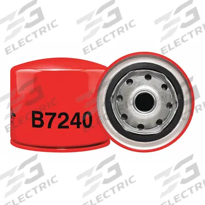 BALDWIN FILTERS Oil Filter: B7240, 3/4"-16 Thread Size, 3 1/4 in Overall Ht - Spin-On Oil Filters