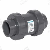 HAYWARD Ball Check Valve: Ball, Inline Valve Body, PVC, 1 1/4 in Pipe Size, Flange x Flange, EPDM (MPN TC10125FE). Key specifications — Brand: HAYWARD.
