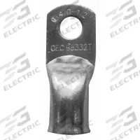 WESTWARD Lug: Crimpable Side Terminal, Crimp/Solder, Copper/Tin, 6 ga, Blue, 5/16 in Stud Size (MPN 23YZ56). Key specifications — Shape: Straight; Raised Pads: No; Lug Type: Crimpable Side Terminal; Contact Material: Tin; Gauge: 6 ga; Stud Size: 5/16 in; Color: Blue; Brand: WESTWARD.